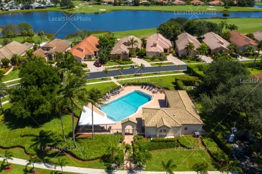 Pool Aerial View