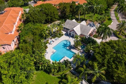 Pool Aerial View