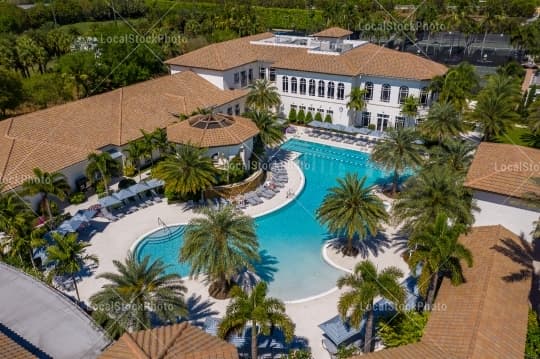 Pool Aerial View