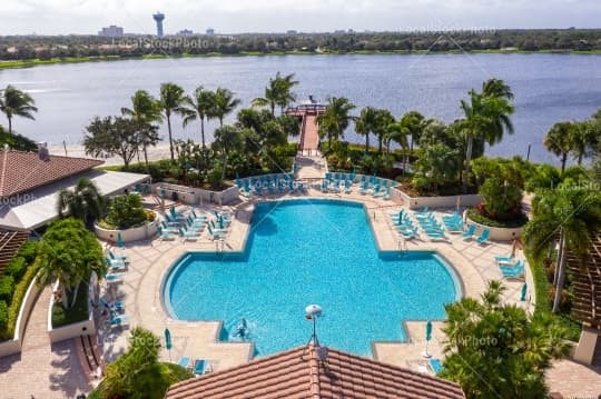 Pool Aerial View