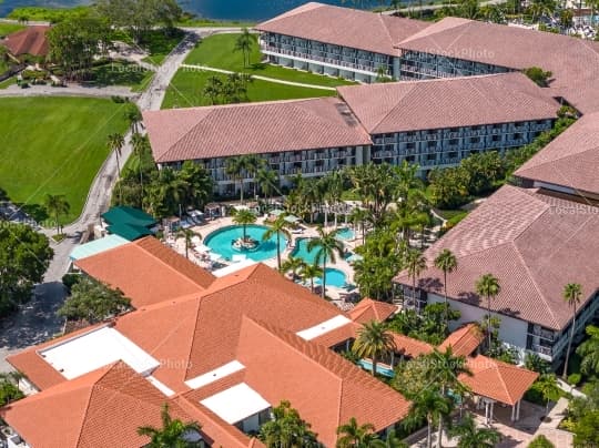 Pool aerial view