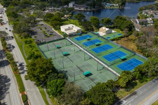 Tennis Aerial View