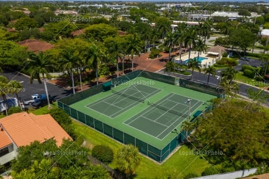 Tennis Aerial View