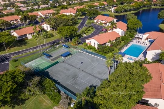 Tennis Aerial View