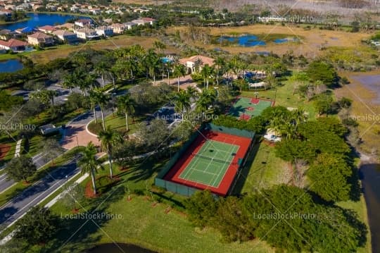 Tennis Aerial View